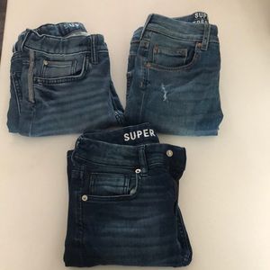 3 or H&M kids jeans sz 8-9 all adjustable waist